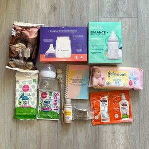 NWT Lot of Baby Essentials Postpartum Baby Bottles 12 Pieces